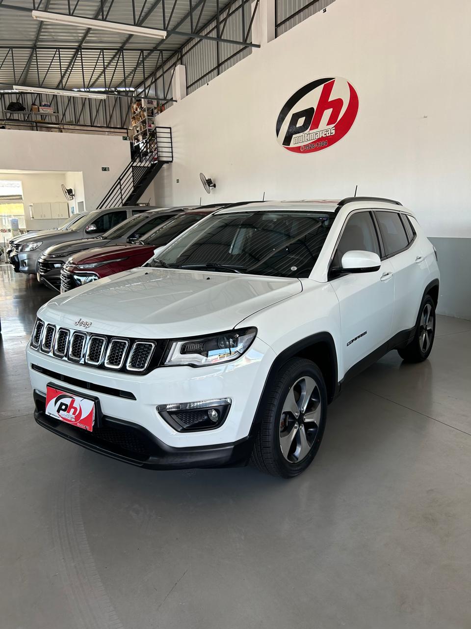 Jeep Compass Longitude + pacote premium Branco 2018 / 2018 Automático Flex 4 Portas